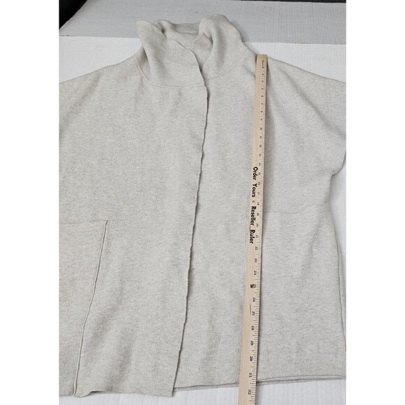 Anthropologie Akemi + Kin Emory Open Cardigan One Size Oatmeal Short Sleeve Boho - Picture 8 of 8